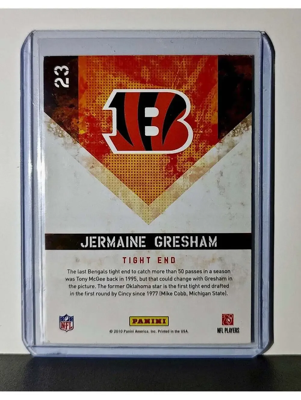 Jermaine Gresham Rookie 2010 Score NFL #23 Card Cincinnati Bengals